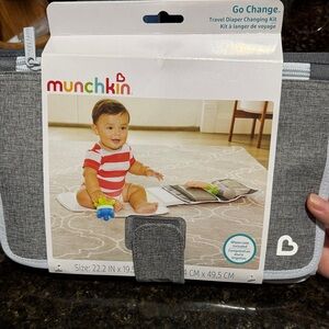 Munchkin Portable Diaper Changing Kit in Gray